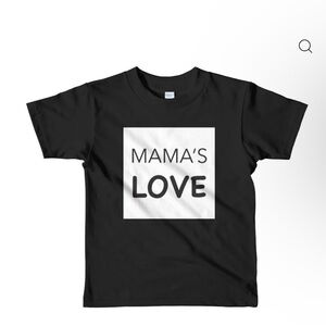 Black Kids T-Shirt - Mama's Love New by American Apparel. No tags